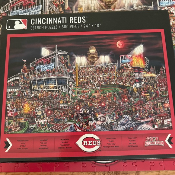 500 Piece Jigsaw Puzzle. Cincinnati Reds. - Picture 1 of 2